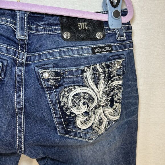 Miss Me Jeans Women’s 29x34 JP5769B Boot Cut Embellished Y2K Cowgirl - Picture 5 of 12